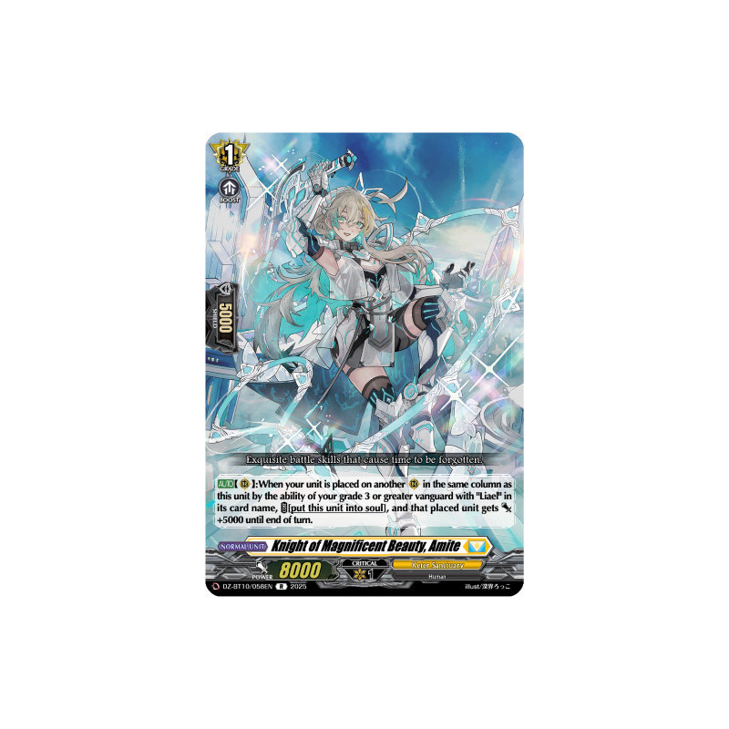 Vanguard_TCG_card_DZ-BT10_058EN_R_Knight_of_Magnificent_Beauty_Amite_Dragonsoul_Resonance