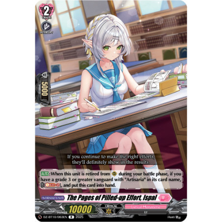 Vanguard_TCG_card_DZ-BT10_063EN_R_The_Pages_of_Pilled-up_Effort_Ispal_Dragonsoul_Resonance