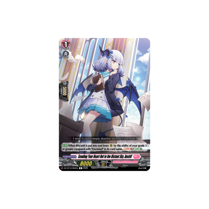Vanguard_TCG_card_DZ-BT10_065EN_R_Sending_Your_Heart_Out_to_the_Distant_Sky_Ansitif_Dragonsoul_Resonance