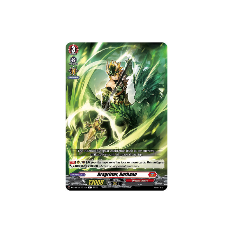 Vanguard_TCG_card_DZ-BT10_067EN_C_Dragritter_Burhaan_Dragonsoul_Resonance