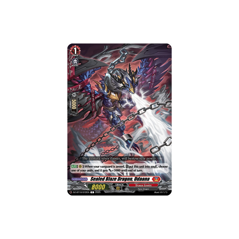 Vanguard_TCG_card_DZ-BT10_072EN_C_Sealed_Blaze_Dragon_Udaana_Dragonsoul_Resonance