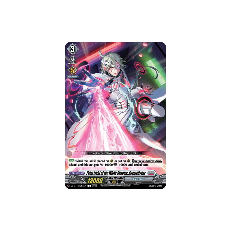 Vanguard_TCG_card_DZ-BT10_086EN_C_Palm_Light_of_the_White_Shadow_Anomaflybar_Dragonsoul_Resonance