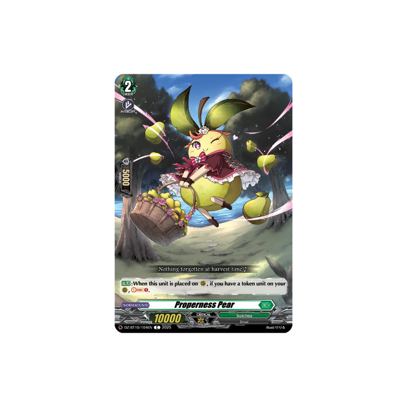 Vanguard_TCG_card_DZ-BT10_104EN_C_Properness_Pear_Dragonsoul_Resonance