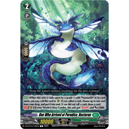 Vanguard_TCG_card_DZ-BT10_105EN_C_One_Who_Arrived_at_Paradise_Noctoran_Dragonsoul_Resonance