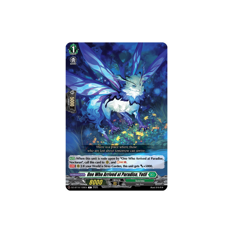Vanguard_TCG_card_DZ-BT10_109EN_C_One_Who_Arrived_at_Paradise_Yotil_Dragonsoul_Resonance