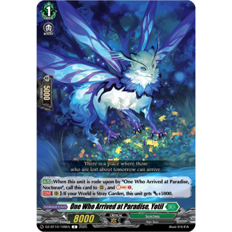 Vanguard_TCG_card_DZ-BT10_109EN_C_One_Who_Arrived_at_Paradise_Yotil_Dragonsoul_Resonance