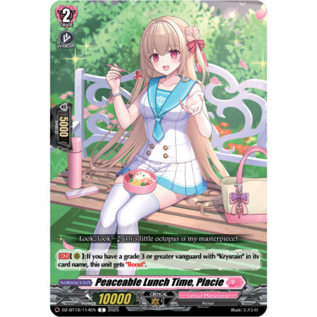 Vanguard_TCG_card_DZ-BT10_114EN_C_Peaceable_Lunch_Time_Placie_Dragonsoul_Resonance