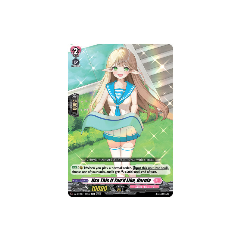 Vanguard_TCG_card_DZ-BT10_116EN_C_Use_This_If_You_d_Like_Harnia_Dragonsoul_Resonance
