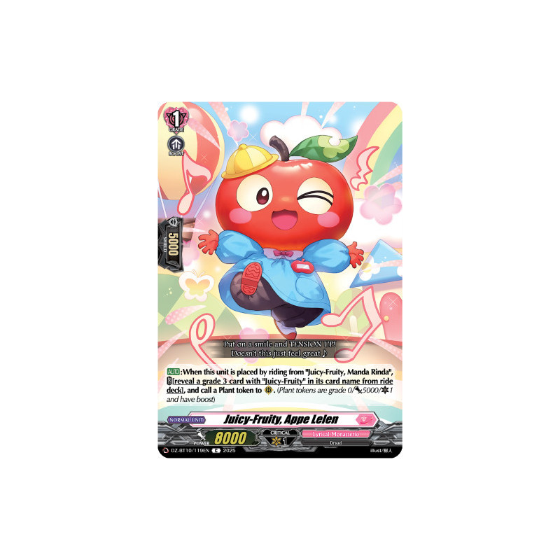 Vanguard_TCG_card_DZ-BT10_119EN_C_Juicy-Fruity_Appe_Lelen_Dragonsoul_Resonance