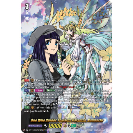 Vanguard_TCG_card_DZ-BT10_DSR01EN_DSR_One_Who_Guides_Towards_Paradise_Nannaclir_Dragonsoul_Resonance