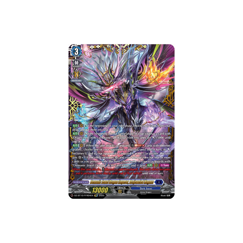 Vanguard_TCG_card_DZ-BT10_FFR04EN_FFR_Demonic_Jewel_Dragon_Emperor_Drajeweled_Magnus_Dragonsoul_Resonance