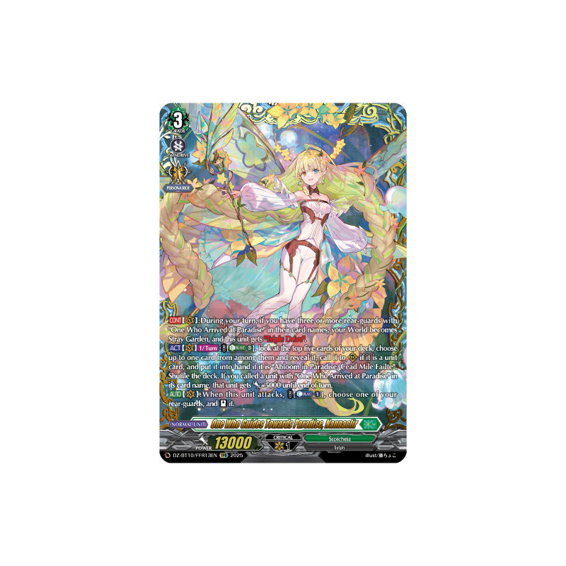 Vanguard_TCG_card_DZ-BT10_FFR13EN_FFR_One_Who_Guides_Towards_Paradise_Nannaclir_Dragonsoul_Resonance
