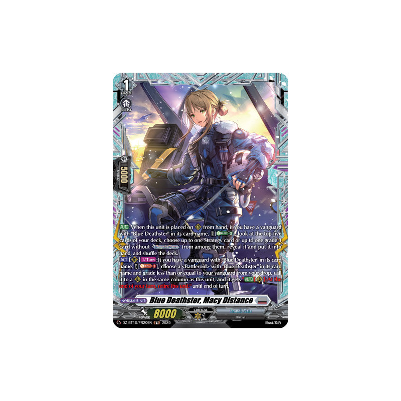 Vanguard_TCG_card_DZ-BT10_FR20EN_FR_Blue_Deathster_Macy_Distance_Dragonsoul_Resonance