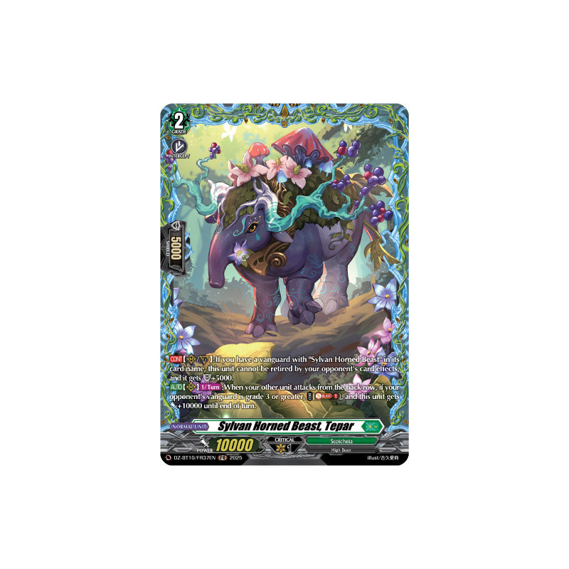 Vanguard_TCG_card_DZ-BT10_FR37EN_FR_Sylvan_Horned_Beast_Tepar_Dragonsoul_Resonance