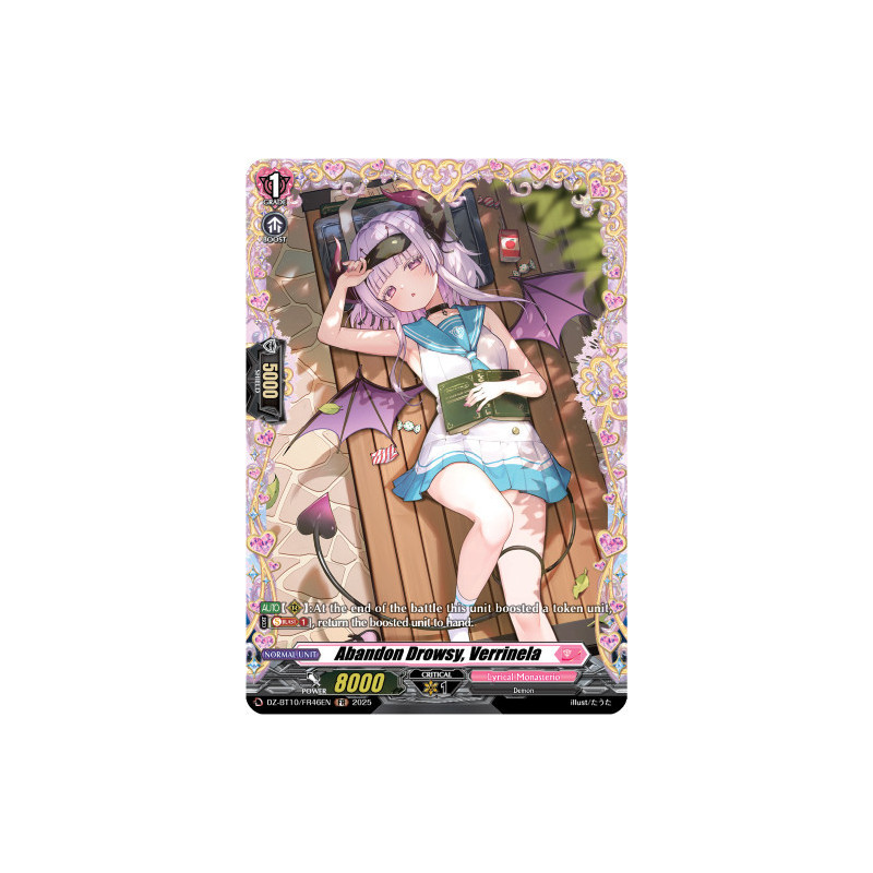 Vanguard_TCG_card_DZ-BT10_FR46EN_FR_Abandon_Drowsy_Verrinela_Dragonsoul_Resonance