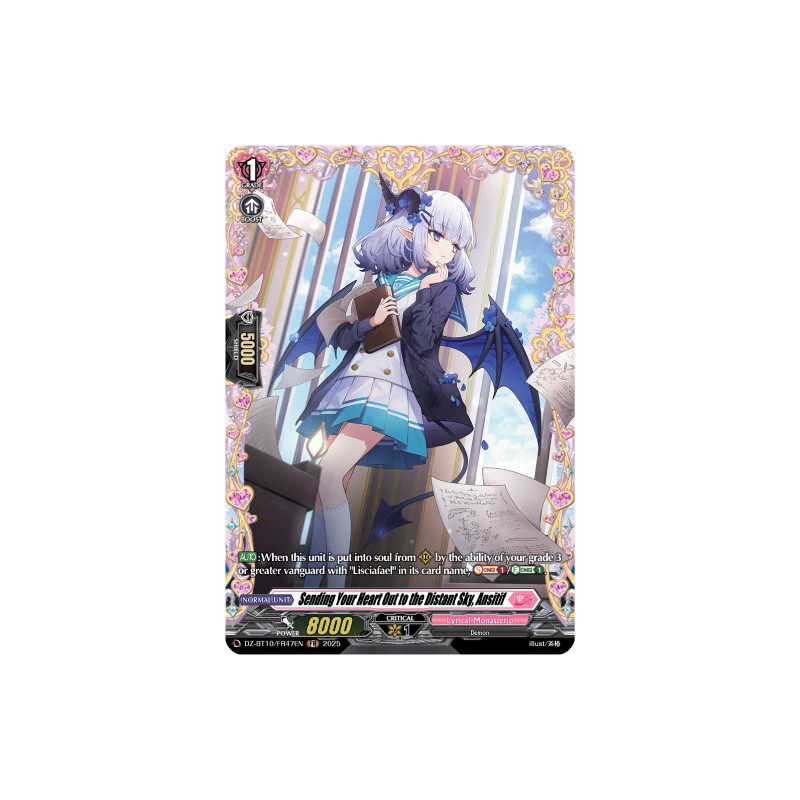 Vanguard_TCG_card_DZ-BT10_FR47EN_FR_Sending_Your_Heart_Out_to_the_Distant_Sky_Ansitif_Dragonsoul_Resonance