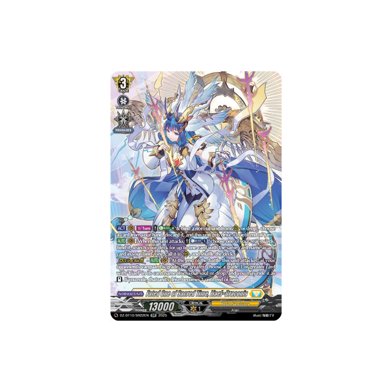 Vanguard_TCG_card_DZ-BT10_SR22EN_SR_Fated_One_of_Sacred_Time_LiaelDraconis_Dragonsoul_Resonance