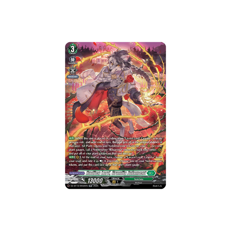 Vanguard_TCG_card_DZ-BT10_SR32EN_SR_Radien_Lord_Granfia_Julament_Dragonsoul_Resonance