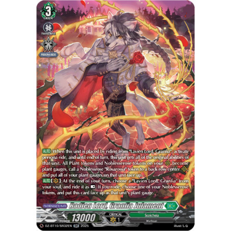 Vanguard_TCG_card_DZ-BT10_SR32EN_SR_Radien_Lord_Granfia_Julament_Dragonsoul_Resonance