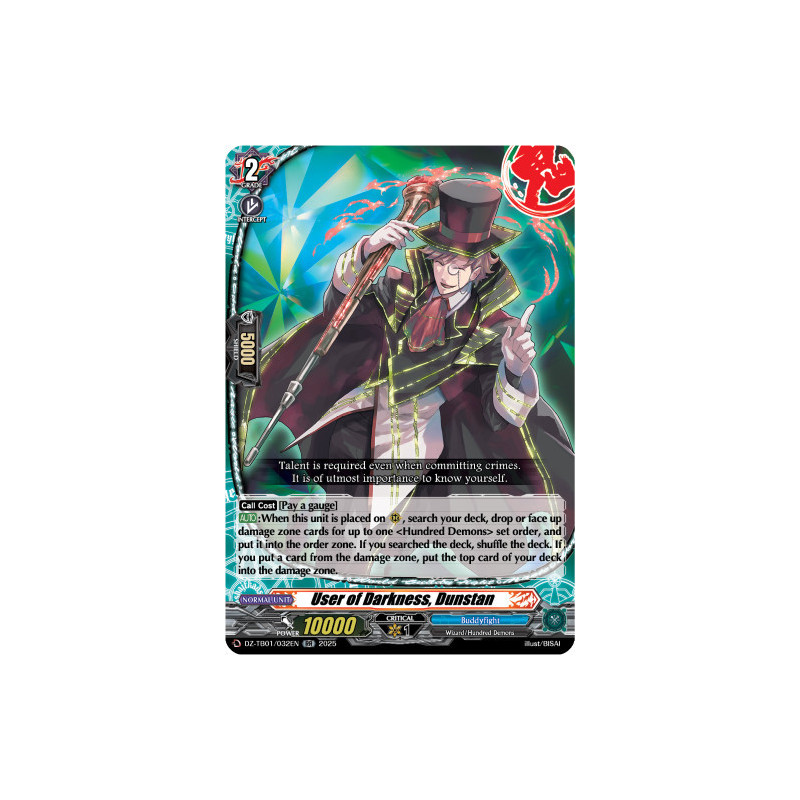 Vanguard_TCG_card_DZ-TB01_032EN_RR_User_of_Darkness_Dunstan_Future_Card_Buddyfight