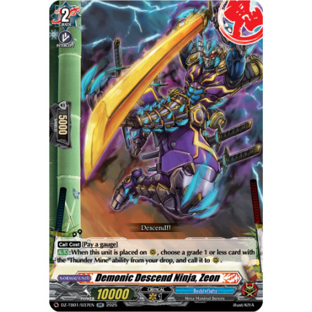 Vanguard_TCG_card_DZ-TB01_037EN_RR_Demonic_Descend_Ninja_Zeon_Future_Card_Buddyfight