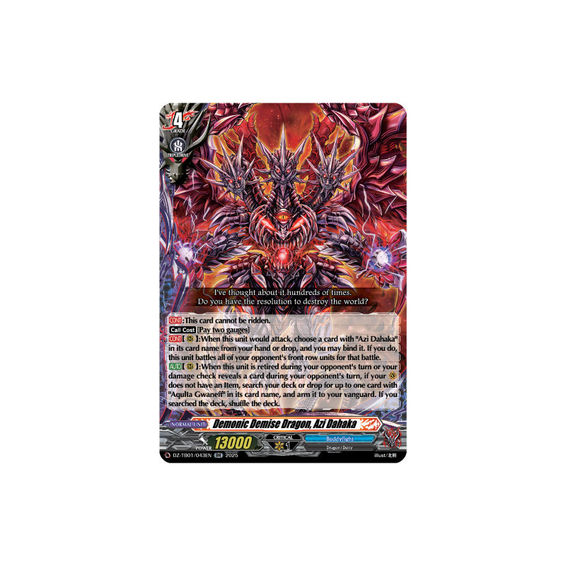 Vanguard_TCG_card_DZ-TB01_043EN_RR_Demonic_Demise_Dragon_Azi_Dahaka_Future_Card_Buddyfight
