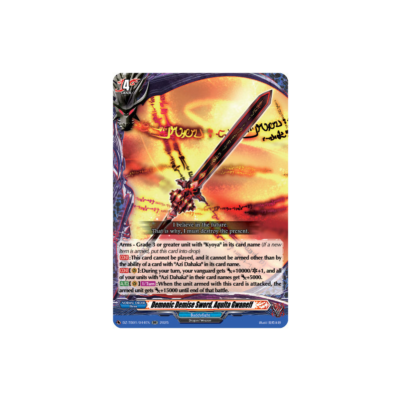 Vanguard_TCG_card_DZ-TB01_044EN_RR_Demonic_Demise_Sword_Aqulta_Gwaneff_Future_Card_Buddyfight
