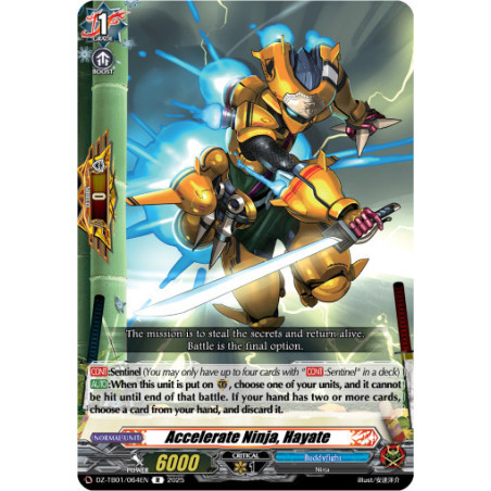 Vanguard_TCG_card_DZ-TB01_064EN_R_Accelerate_Ninja_Hayate_Future_Card_Buddyfight