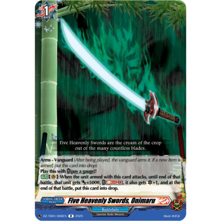 Vanguard_TCG_card_DZ-TB01_068EN_R_Five_Heavenly_Swords_Onimaru_Future_Card_Buddyfight