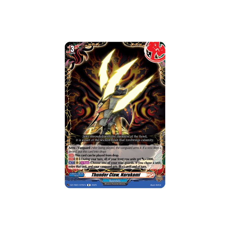 Vanguard_TCG_card_DZ-TB01_075EN_R_Thunder_Claw_Narukami_Future_Card_Buddyfight