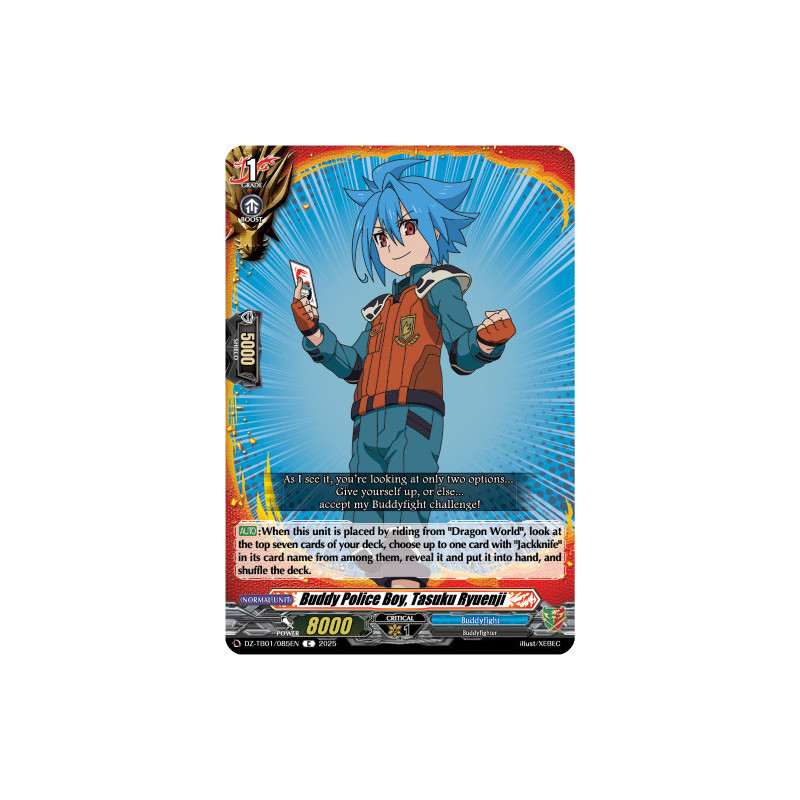 Vanguard_TCG_card_DZ-TB01_085EN_C_Buddy_Police_Boy_Tasuku_Ryuenji_Future_Card_Buddyfight