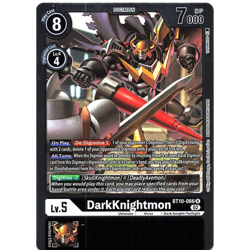 Digimon_TCG_BT10-066_DarkKnightmon_Rare_Xros_Encounter_Card_Game