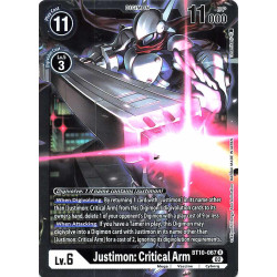 Digimon_TCG_BT10-067_Justimon_Critical_Arm_Rare_Xros_Encounter_Card_Game