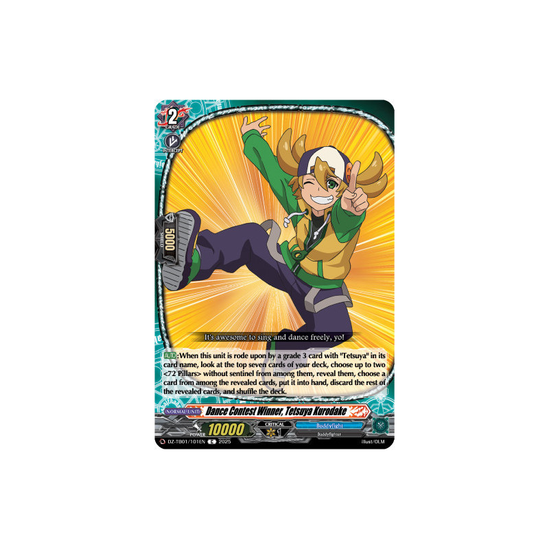 Vanguard_TCG_card_DZ-TB01_101EN_C_Dance_Contest_Winner_Tetsuya_Kurodake_Future_Card_Buddyfight