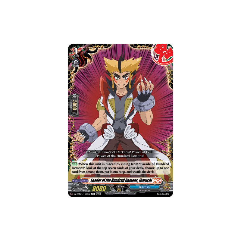 Vanguard_TCG_card_DZ-TB01_130EN_C_Leader_of_the_Hundred_Demons_Ikazuchi_Future_Card_Buddyfight