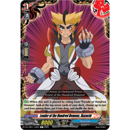Vanguard_TCG_card_DZ-TB01_130EN_C_Leader_of_the_Hundred_Demons_Ikazuchi_Future_Card_Buddyfight