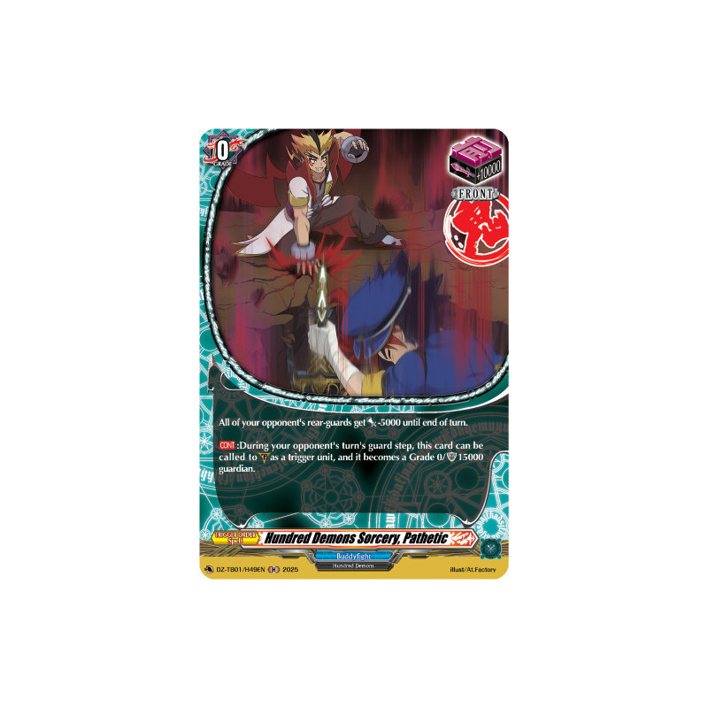 Vanguard_TCG_card_DZ-TB01_H49EN_H_Hundred_Demons_Sorcery_Pathetic_Future_Card_Buddyfight