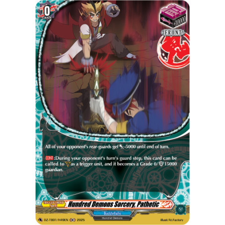 Vanguard_TCG_card_DZ-TB01_H49EN_H_Hundred_Demons_Sorcery_Pathetic_Future_Card_Buddyfight