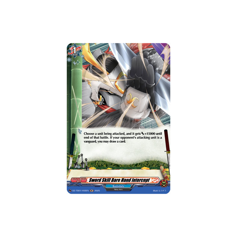 Vanguard_TCG_card_DZ-TB01_H55EN_H_Sword_Skill_Bare_Hand_Intercept_Future_Card_Buddyfight