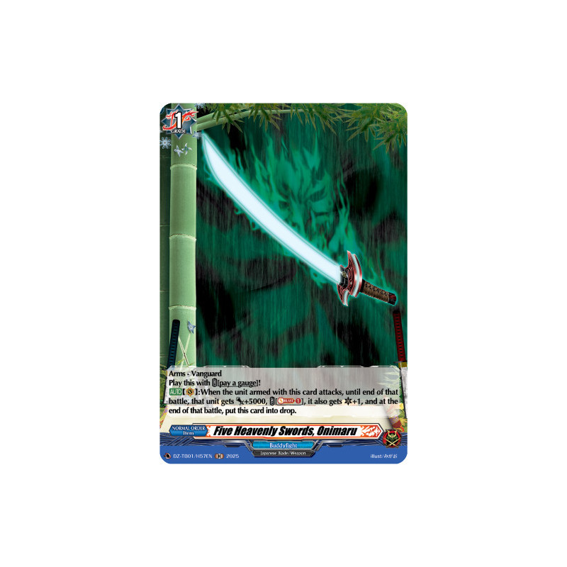 Vanguard_TCG_card_DZ-TB01_H57EN_H_Five_Heavenly_Swords_Onimaru_Future_Card_Buddyfight