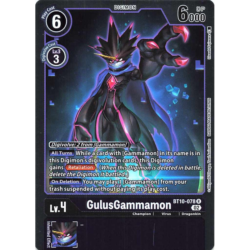 Digimon_TCG_BT10-078_GulusGammamon_Rare_Xros_Encounter_Card_Game