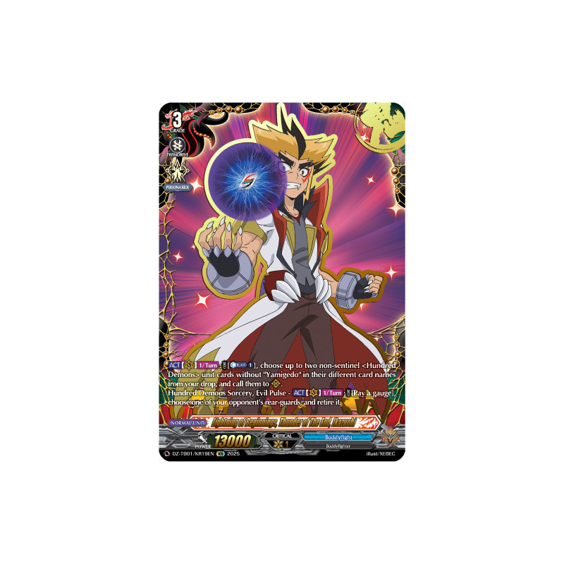 Vanguard_TCG_card_DZ-TB01_KR19EN_KR_Lightning_of_Beginnings_Thunder_of_The_End_Ikazuchi_Future_Card_Buddyfight