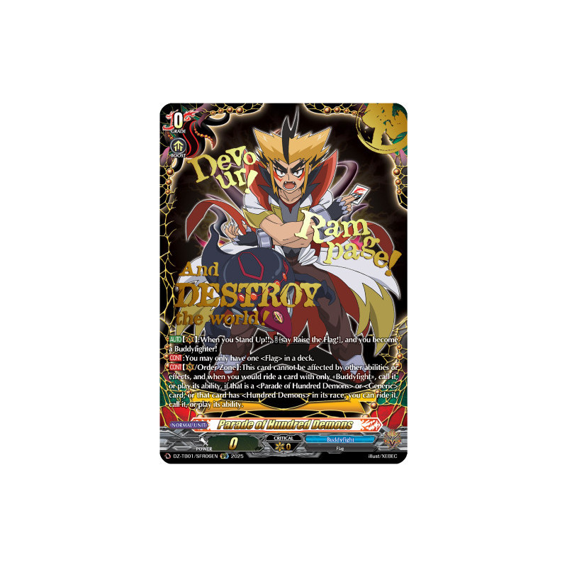 Vanguard_TCG_card_DZ-TB01_SFR06EN_SFR_Parade_of_Hundred_Demons_Future_Card_Buddyfight