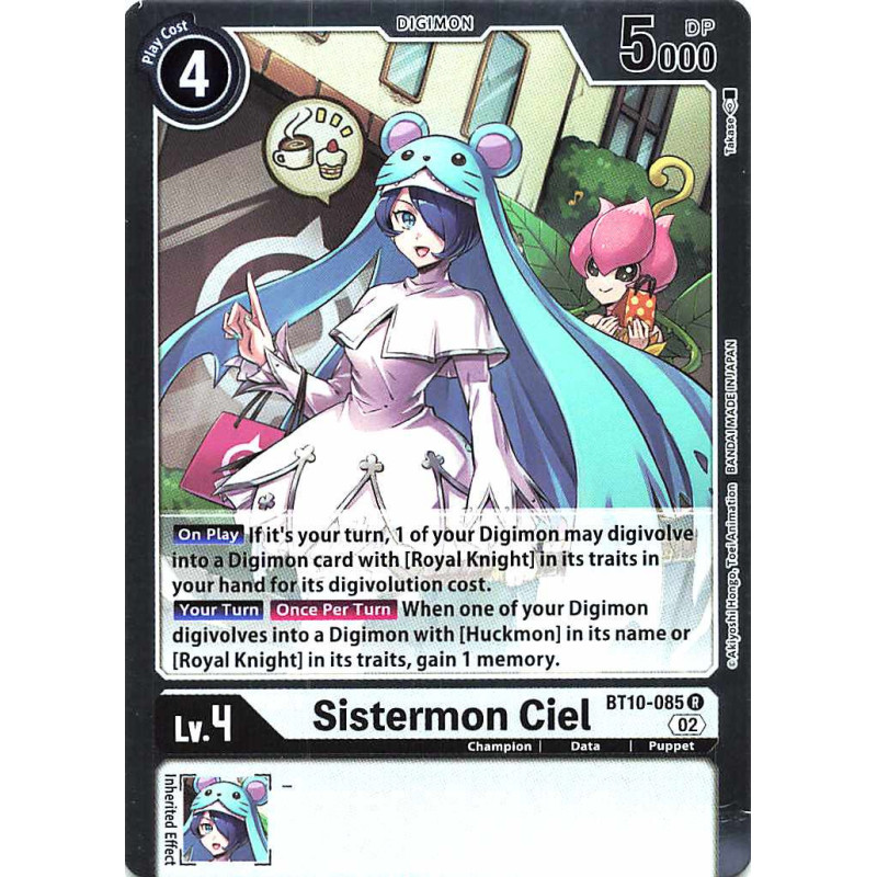 Digimon_TCG_BT10-085_Sistermon_Ciel_Rare_Xros_Encounter_Card_Game