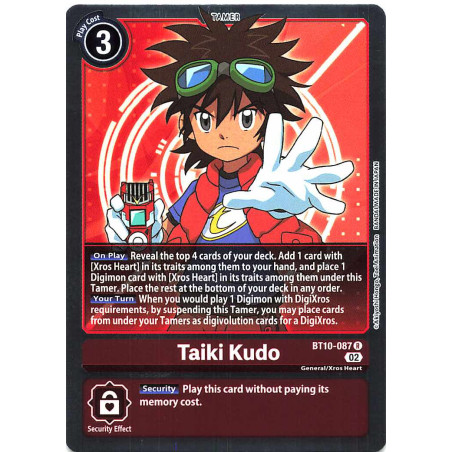 Digimon_TCG_BT10-087_Taiki_Kudo_Rare_Xros_Encounter_Card_Game