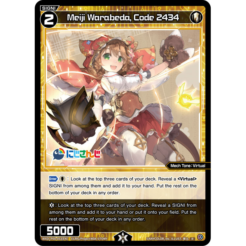 Vanguard_TCG_card_WXDI-P00-053[EN]_R_Meiji_Warabeda_Code_2434_INTERLUDE_DIVA