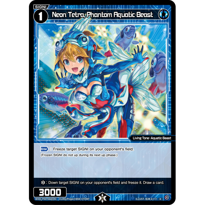 Vanguard_TCG_card_WXDI-P00-068[EN]_R_Neon_Tetra_Phantom_Aquatic_Beast_INTERLUDE_DIVA