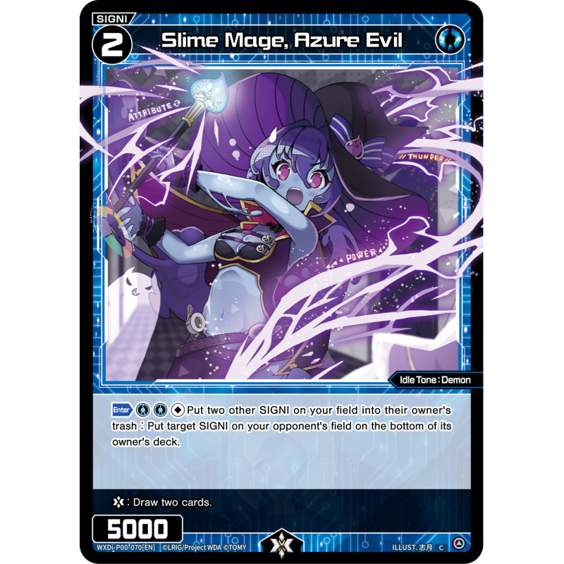 Vanguard_TCG_card_WXDI-P00-070[EN]_C_Slime_Mage_Azure_Evil_INTERLUDE_DIVA
