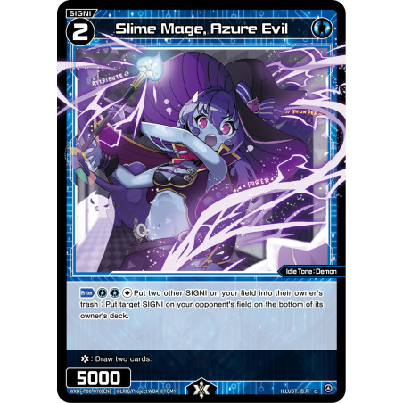 Vanguard_TCG_card_WXDI-P00-070[EN]_C_Slime_Mage_Azure_Evil_INTERLUDE_DIVA