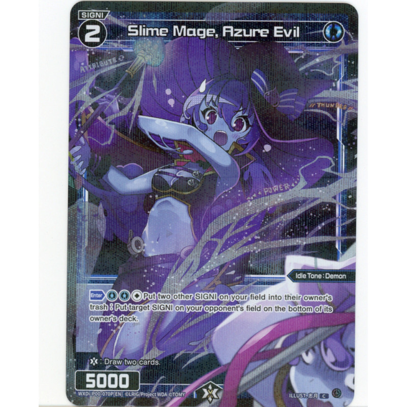 Vanguard_TCG_card_WXDI-P00-070P[EN]_P-C_Slime_Mage_Azure_Evil_INTERLUDE_DIVA